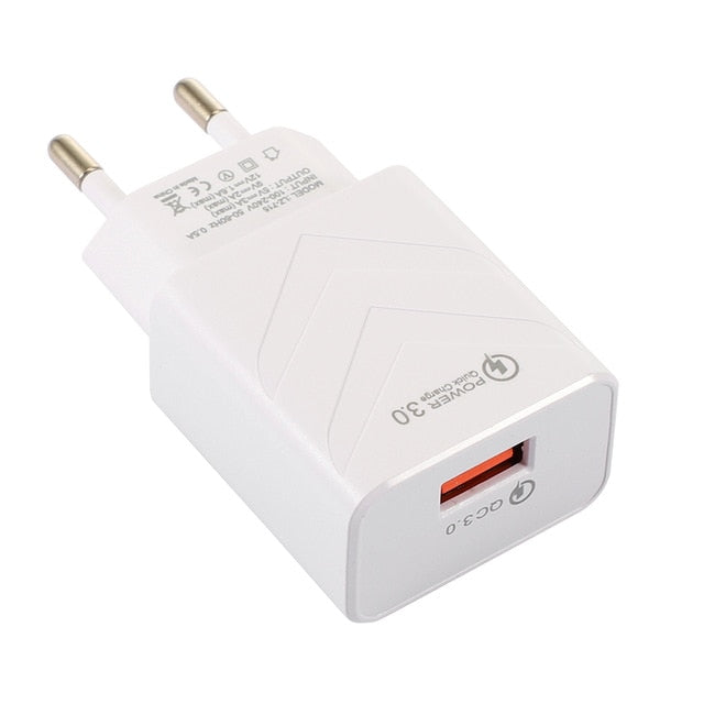 18W QC3.0 fast charging adapter