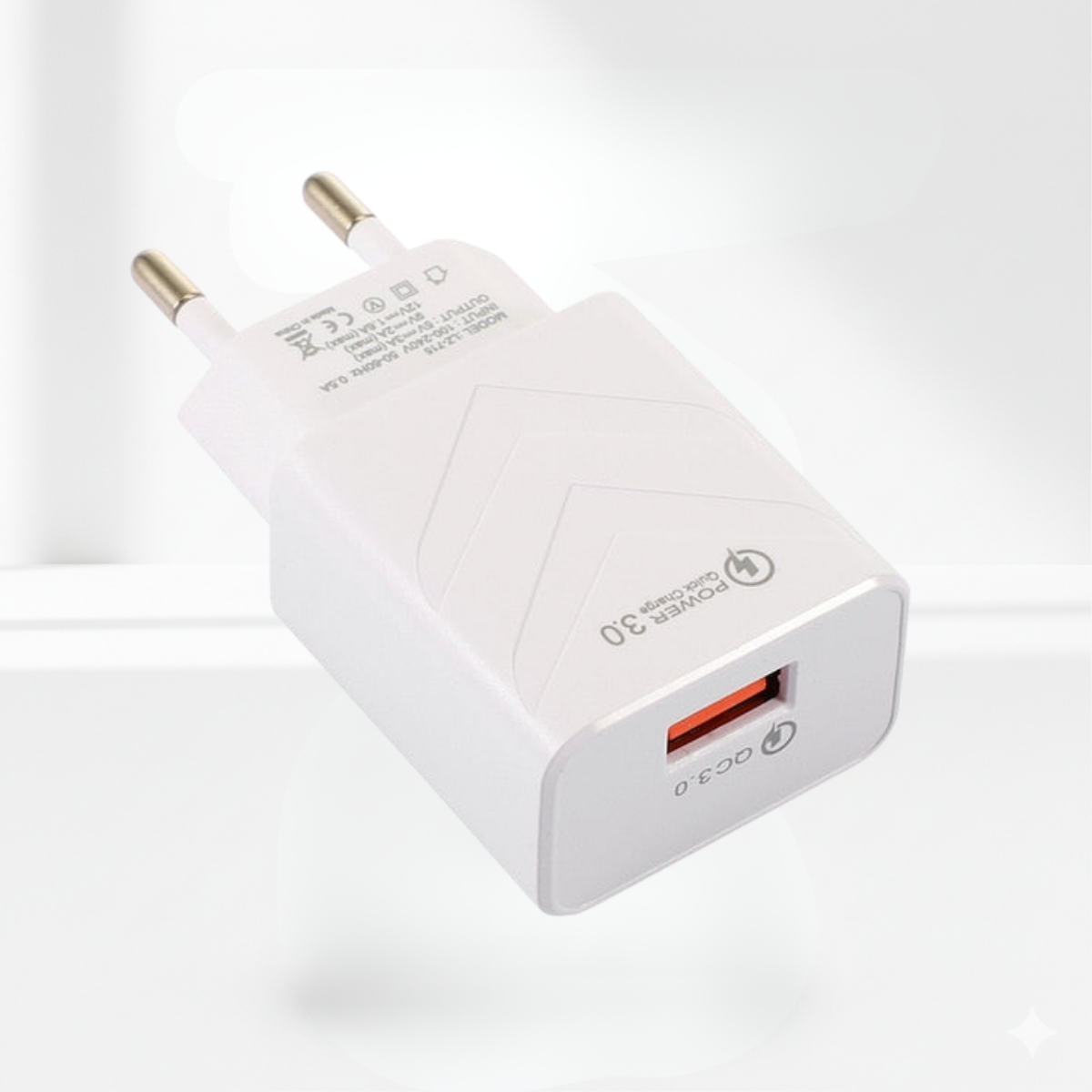 Adaptador de carga rápida QC3.0 de 18 W