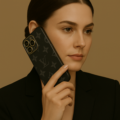 Luxury Case - LV Style with Camera Protection