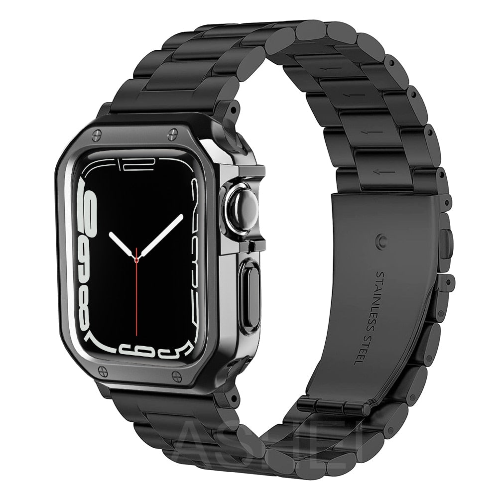 Royal ™ Metal series - Strap + protector for Apple Watch