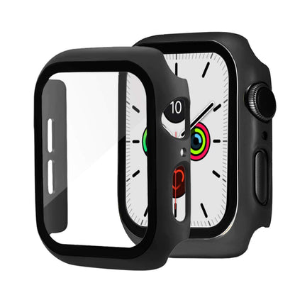Silicone strap + protector with tempered glass for Apple Watch