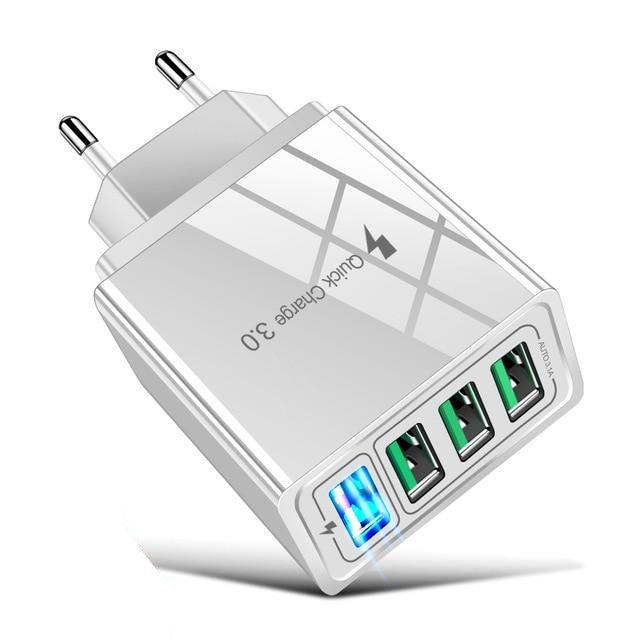 4-port QC3.0 fast charging adapter