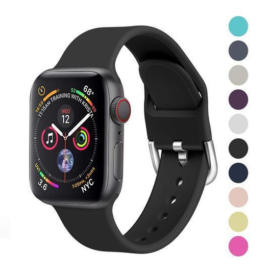 Soft Silicone Strap for All Apple Watch Models 21 Colors